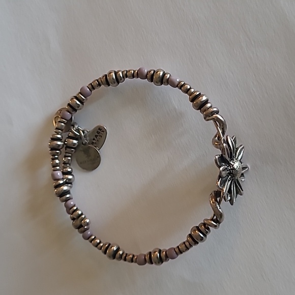 Alex and Ani Natural Wonders flower wrap bracelet - Picture 2 of 3
